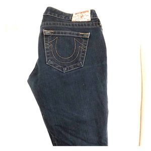 True religion dark straight leg